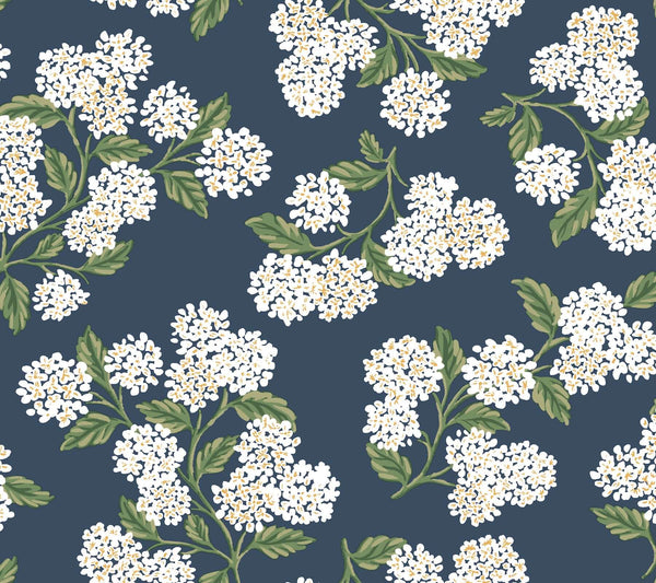 Hydrangea Navy & White | Jeffrey Stevens