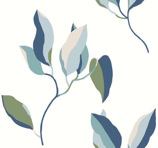 Brushwork Branches Alpine & Cobalt | Jeffrey Stevens