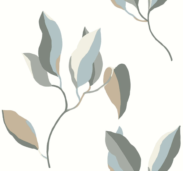 Brushwork Branches Mineral & Olive | Jeffrey Stevens