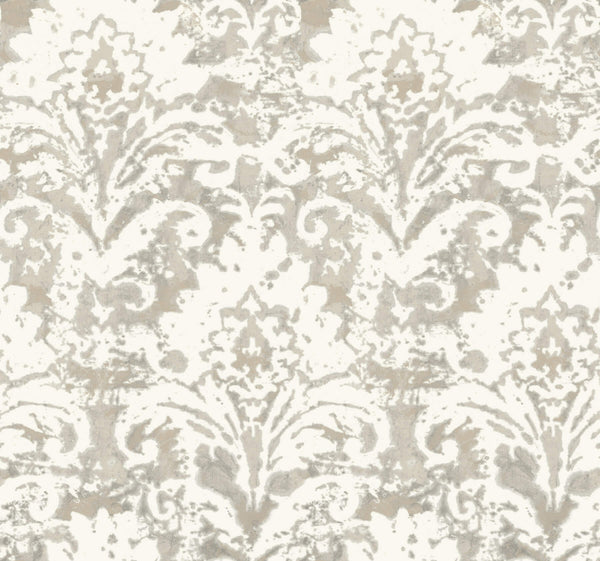 Velvet Crush Damask Soft Neutral & Pearl | Jeffrey Stevens