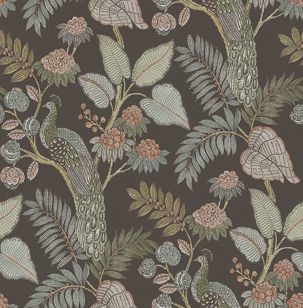 Geneva, Chocolate Wallcoverings | Malibu Wallcovering
