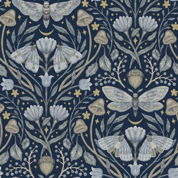 Mystic Moth Navy | Jeffrey Stevens