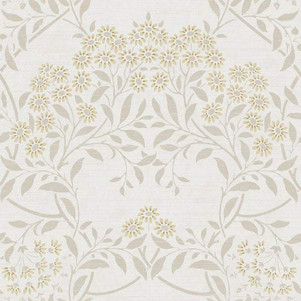 Penelope, Light Yellow Wallcoverings | Malibu Wallcovering