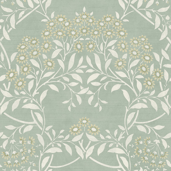 Penelope, Green Wallcoverings | Malibu Wallcovering