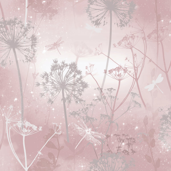 Lena, Pink Wallcoverings | Malibu Wallcovering