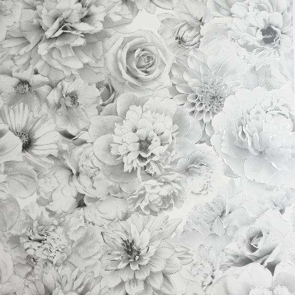 Clarissa, Grey Wallcoverings | Malibu Wallcovering