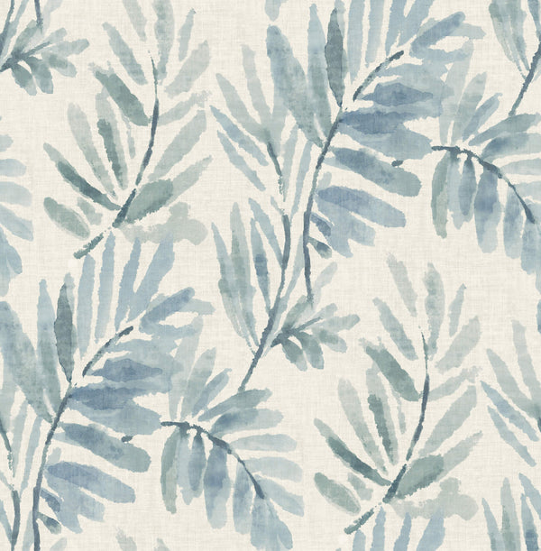 Serenade, Blue Wallcoverings | Malibu Wallcovering