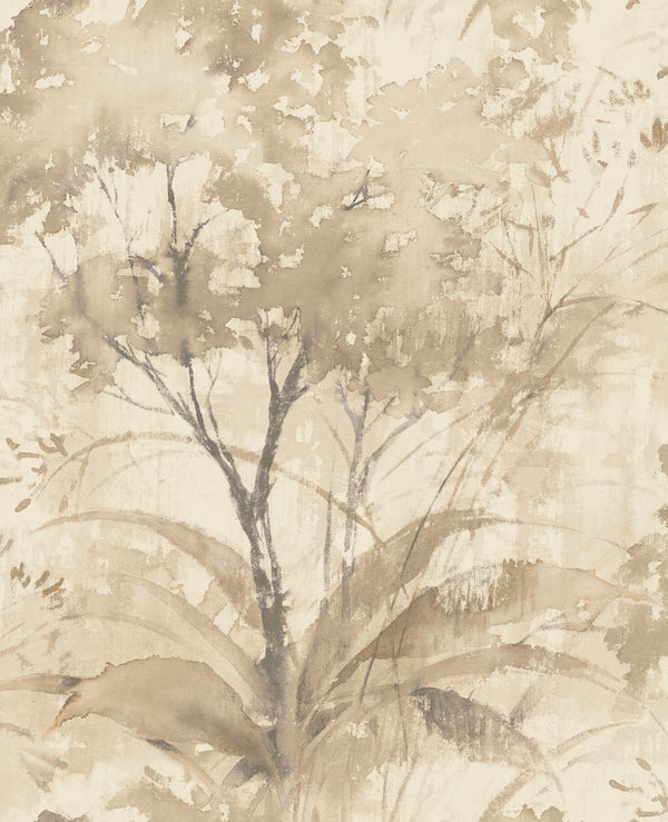 Mistwood, Coffee Wallcoverings | Malibu Wallcovering