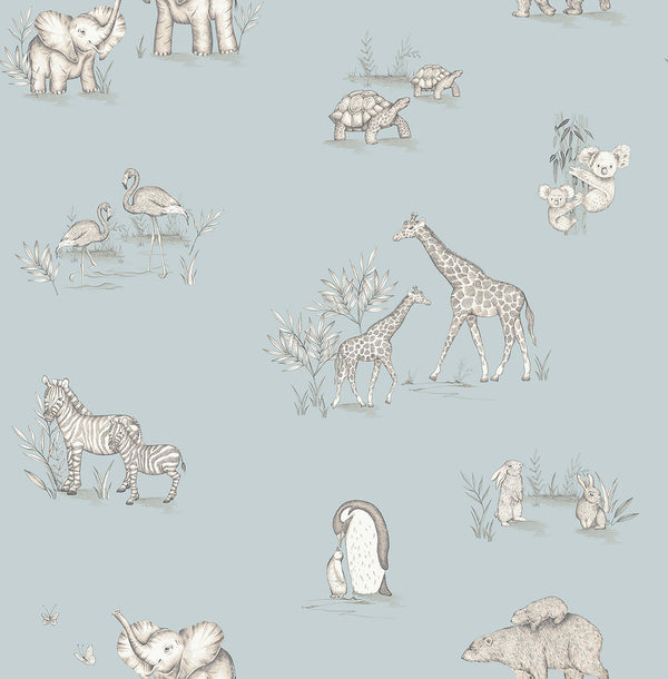 Safari Babies Blue | Jeffrey Stevens