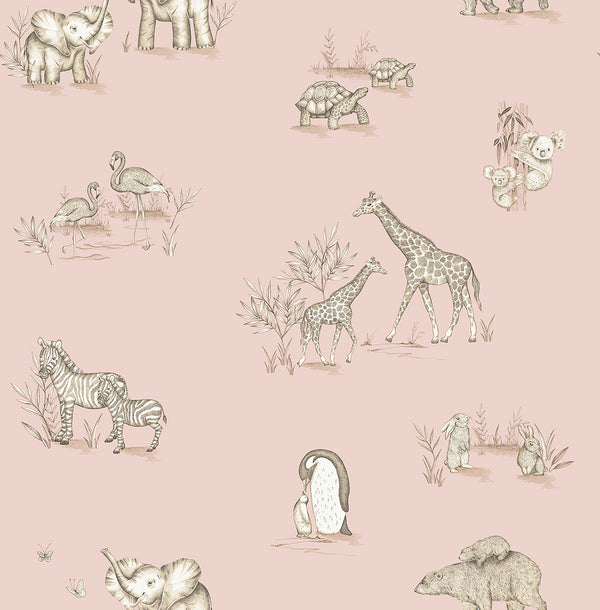 Safari Babies Pink | Jeffrey Stevens