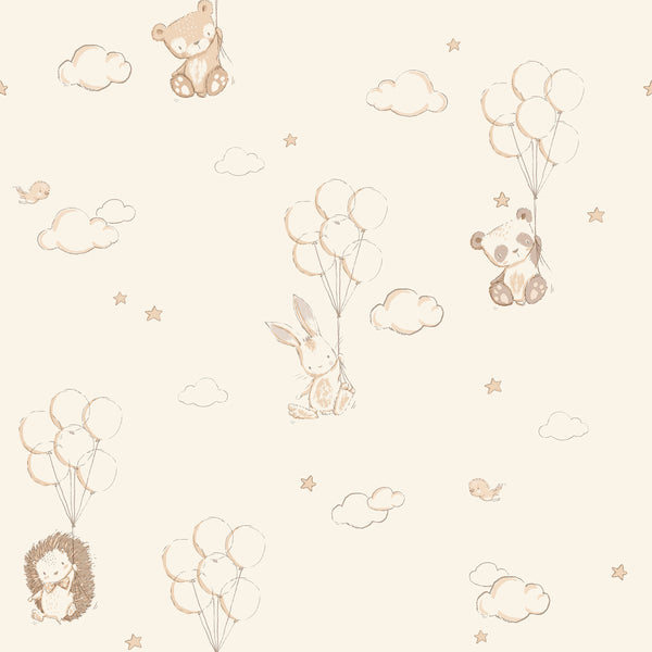 Floating Balloons Light Brown | Jeffrey Stevens