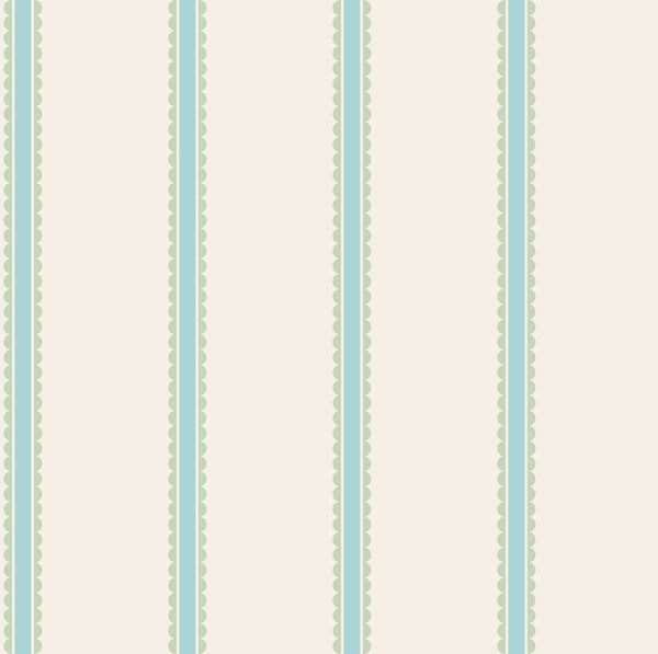 Bobbin Stripe Aqua | Jeffrey Stevens