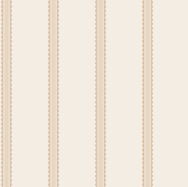 Bobbin Stripe Light Brown | Jeffrey Stevens