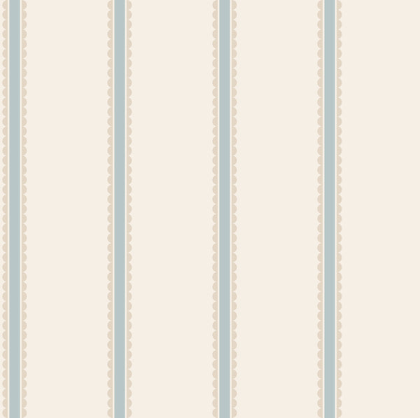 Bobbin Stripe Light Blue | Jeffrey Stevens