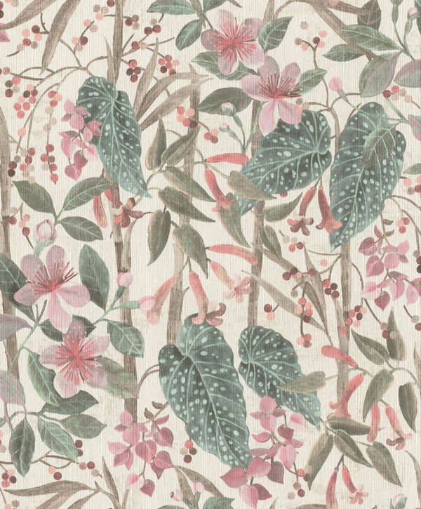 Kalina, Teal Wallcoverings | Malibu Wallcovering