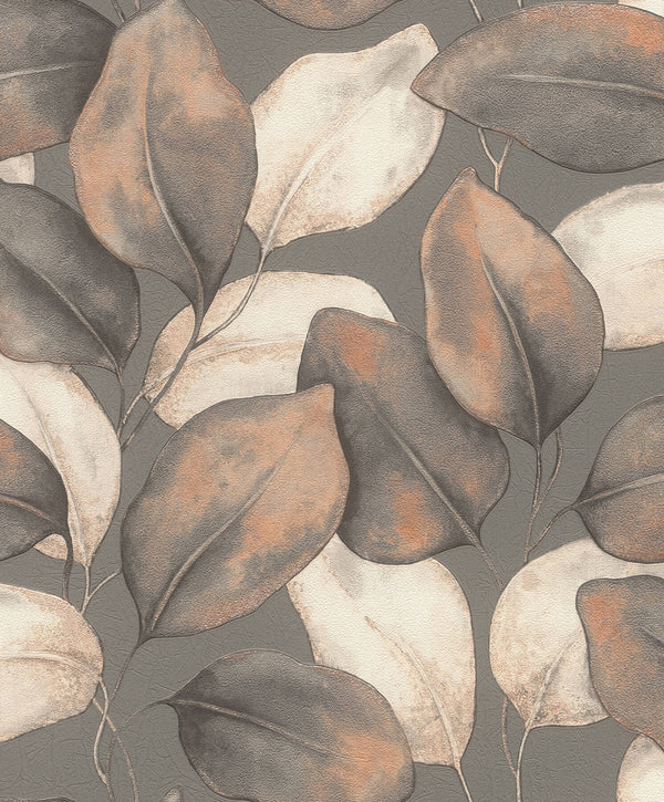 Evanthe, Charcoal Wallcoverings | Malibu Wallcovering