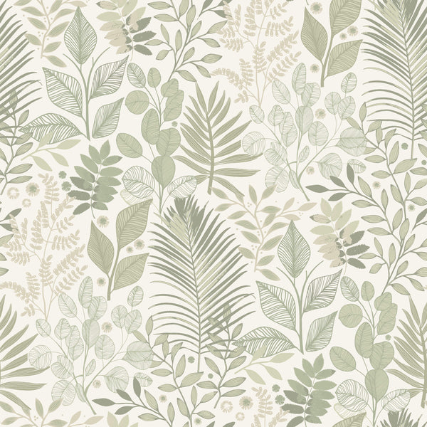 Ängslycka, Green Wallcoverings | Malibu Wallcovering