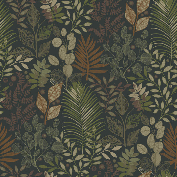 Ängslycka, Black Wallcoverings | Malibu Wallcovering