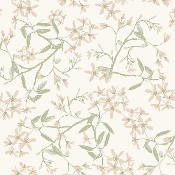Paradis, Blush Wallcoverings | Malibu Wallcovering