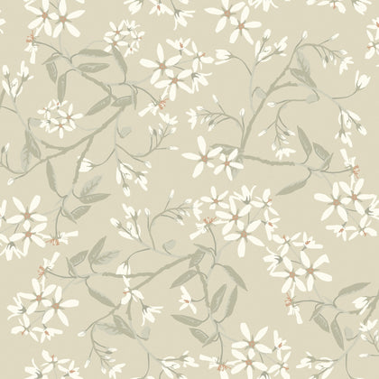 Paradis - Beige Residential Wallcovering | Jeffrey Stevens