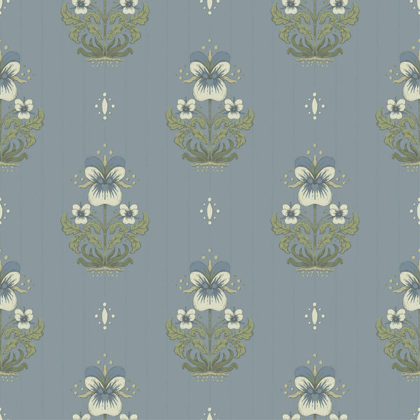 Gullvie - Light Blue Residential Wallcovering | Jeffrey Stevens