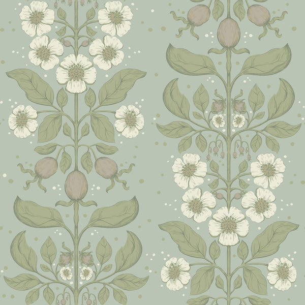 Rosa, Sky Blue Wallcoverings | Malibu Wallcovering