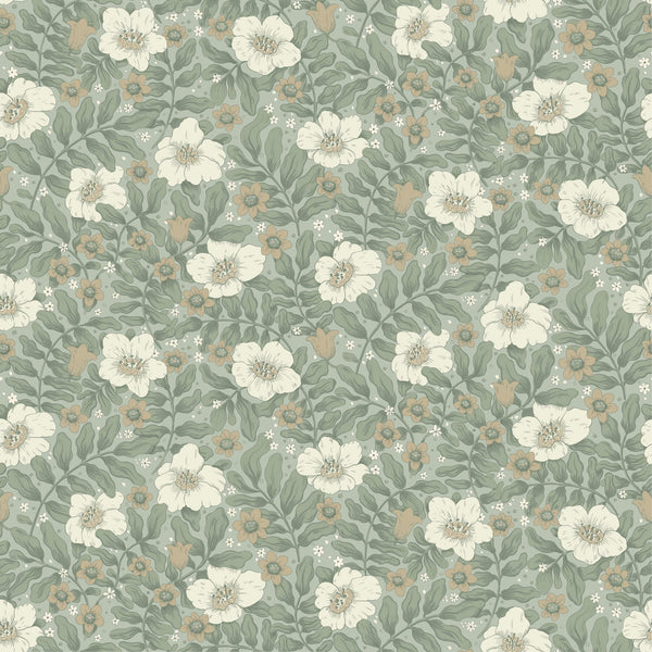 Maggan, Sea Green Wallcoverings | Malibu Wallcovering