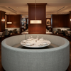 Woven Linen Texture Soft Gray Upholstered Banquette | Architectural Fabrics