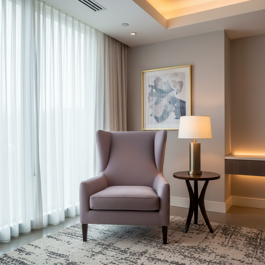 Oilville Lavender Upholstered Chair | Architectural Fabrics