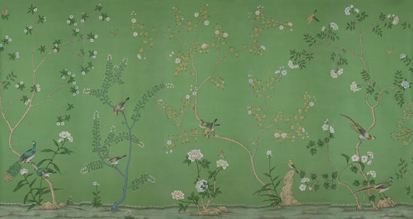 Badminton — Emerald Green dyed silk