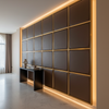 Aire Pebbled - Cocoa Bean Breathable Polyurethane Upholstered Wall Panel | Architectural Fabrics