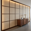 Brushed Linen Weave Natural Linen Upholstered Wall Panel | Architectural Fabrics