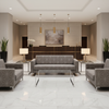 Axis - Axis Etched Polyurethane Upholstered Sofa | Architectural Fabrics
