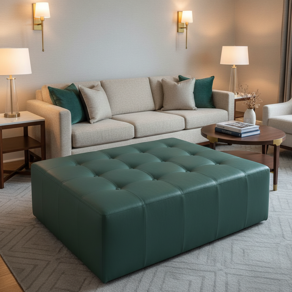Kick Em Jenny - Resort Upholstered Ottoman | Architectural Fabrics