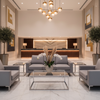Ultrasuede Silver Grey Gray Upholstered Sofa | Ultrasuede Upholstery
