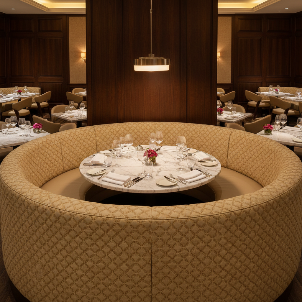 Thatch Cay - Silk Upholstered Banquette | Architectural Fabrics