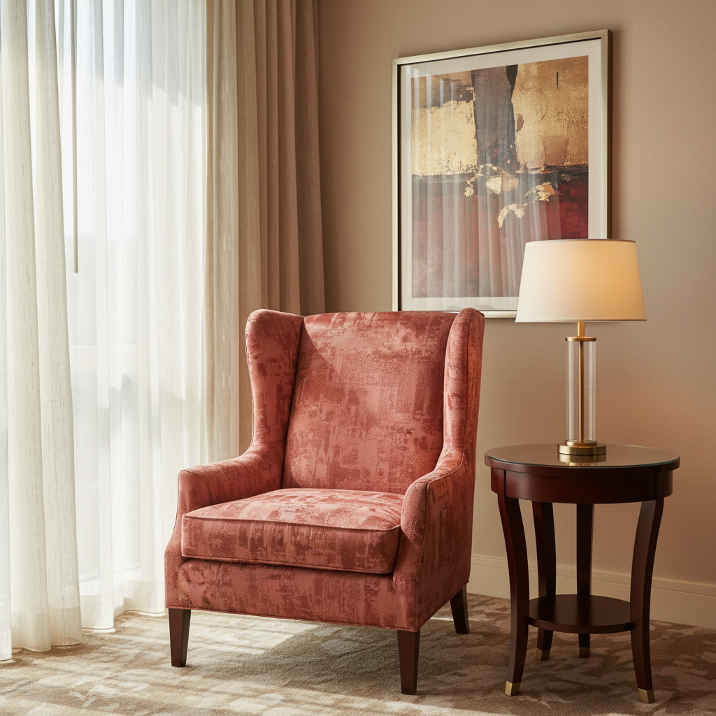 Turf Bay - Poppy Upholstered Chair | Architectural Fabrics