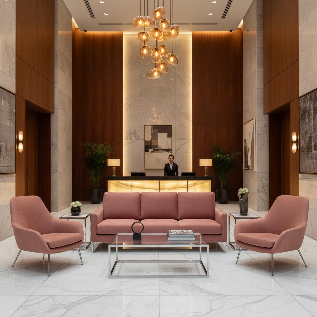 Ultrasuede  Rosewood Pink Upholstered Sofa | Ultrasuede Upholstery