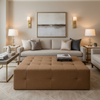 Adagio - Adagio Blackout Fabric Upholstered Ottoman | Architectural Fabrics