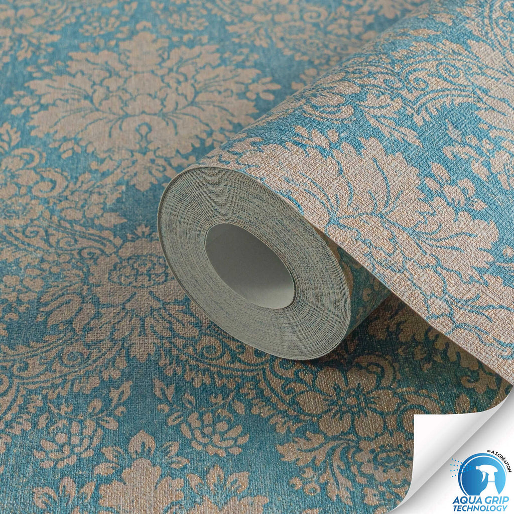 Designdrop Blue Wallcovering | AS Creation