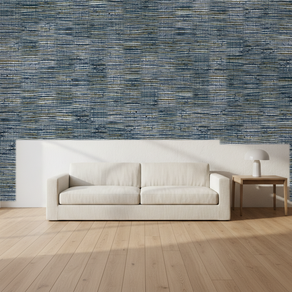 Nantucket Grasscloth Agean Wallcovering | Phillipe Romano room setting