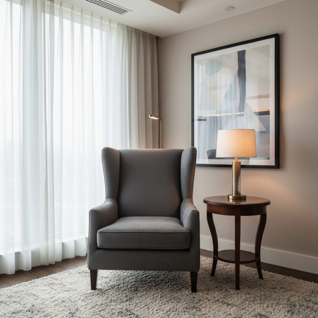 Savannah Bay - Midnight Upholstered Chair | Architectural Fabrics