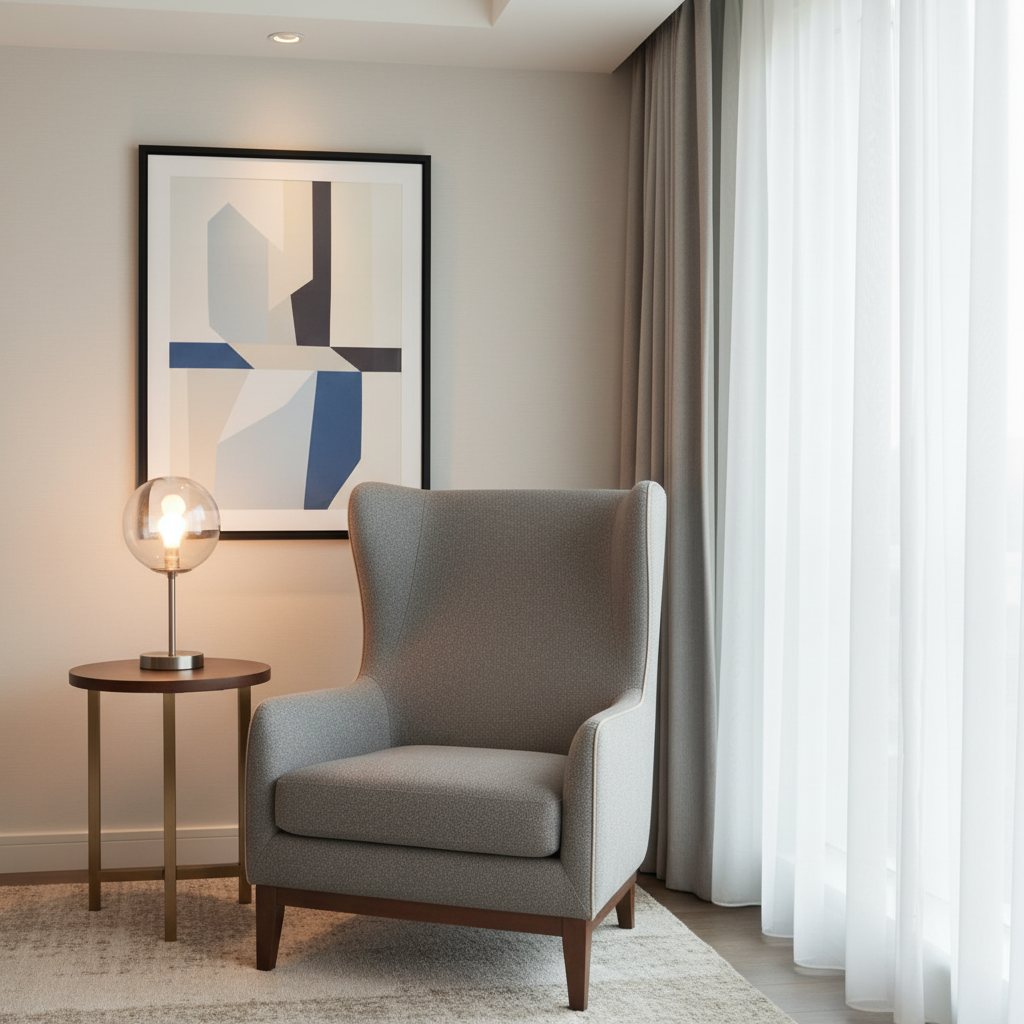 Maya Riviera - Flint Upholstered Chair | Architectural Fabrics