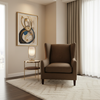 Triangle Reef - Mocha Upholstered Chair | Architectural Fabrics