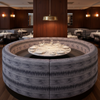 Apache - Twilight Zigzag Silicone Hybrid Upholstered Banquette | Architectural Fabrics