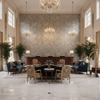 Montpelier | Hollywood Wallcoverings - Hotel Lobby commercial room setting