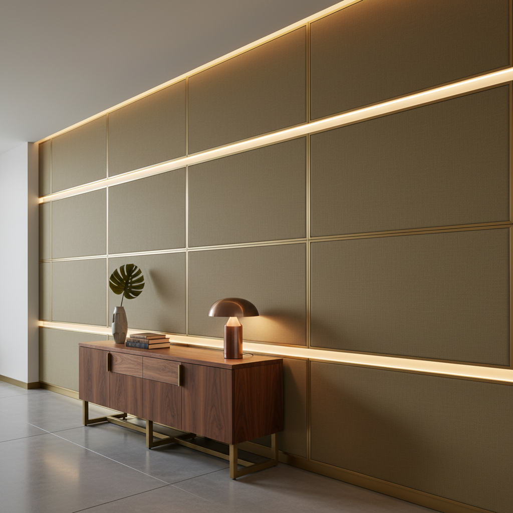 Luxury Cay - Jungle Upholstered Wall Panel | Architectural Fabrics
