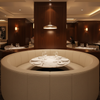 Algiers - Oatmeal Performance Vinyl Upholstered Banquette | Architectural Fabrics