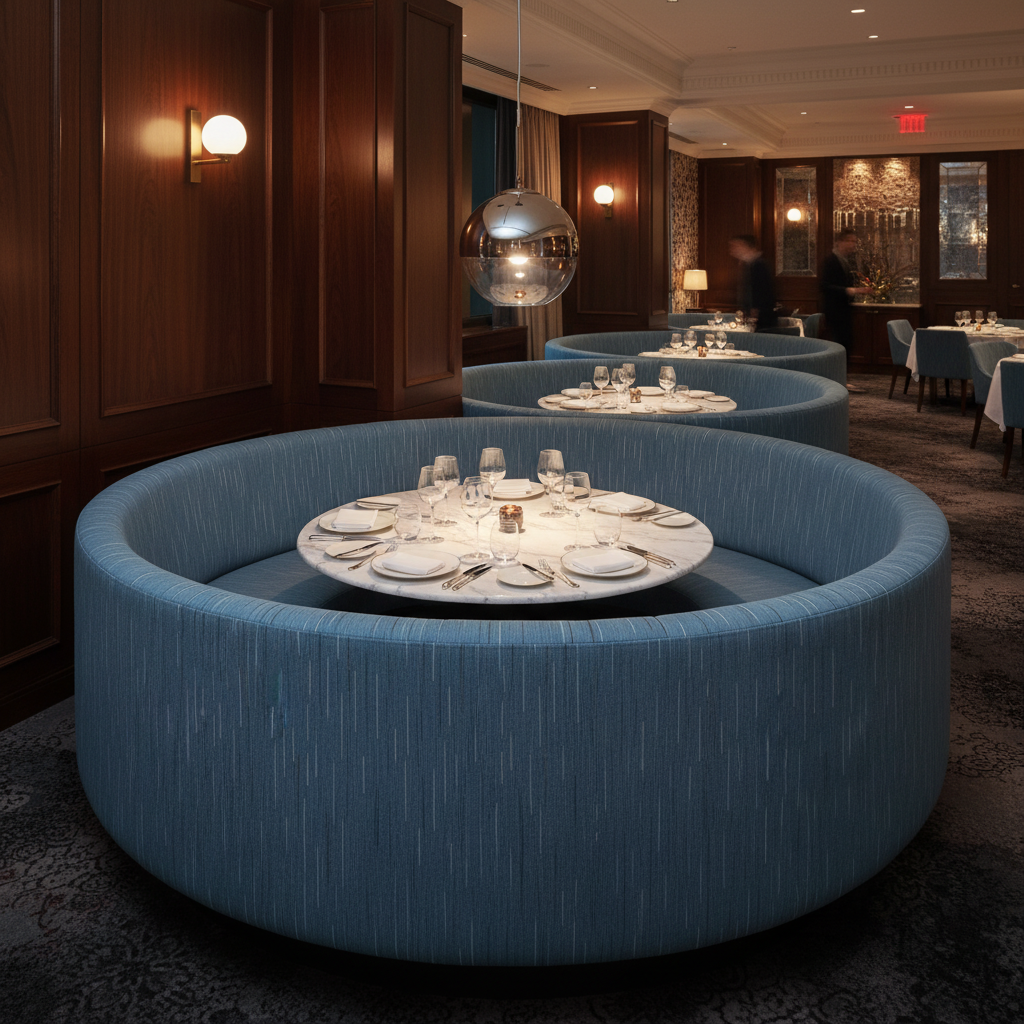 Stitchwork Bay - Riviera Upholstered Banquette | Architectural Fabrics