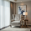 Kralendijk - Glacier Upholstered Chair | Architectural Fabrics